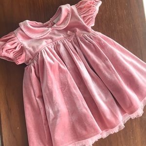 Next Direct- Dark Blush Velvet Party Dress